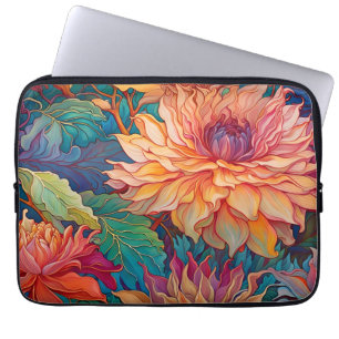Dahlia Floral Tapestry Laptopschutzhülle