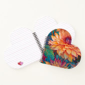 Dahlia Floral Tapestry Notizblock (Innenseite)