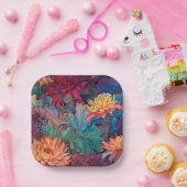 Dahlia Floral Tapestry Pappteller (Party)