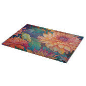 Dahlia Floral Tapestry Schneidebrett (Ecke)