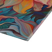 Dahlia Floral Tapestry Schneidebrett (Ecke)