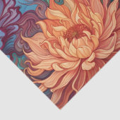 Dahlia Floral Tapestry Seidenpapier (Detail)