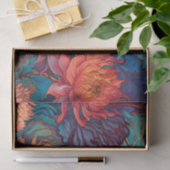 Dahlia Floral Tapestry Seidenpapier (Geschenk)
