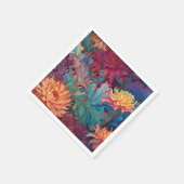 Dahlia Floral Tapestry Serviette (Ecke)