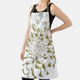 Dahlia flower apron schürze