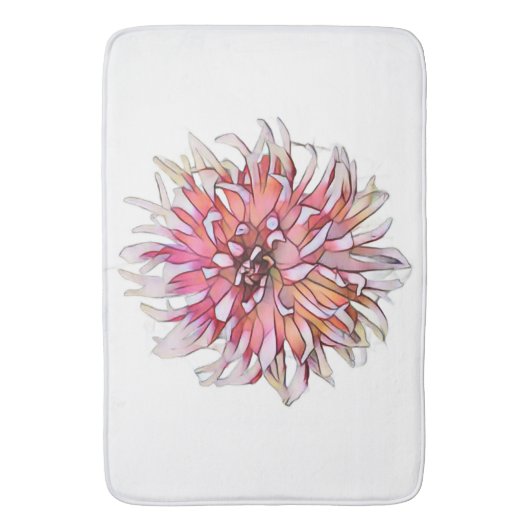 DAHLIA FLOWER BADEMATTE (Vorderseite Vertikal)