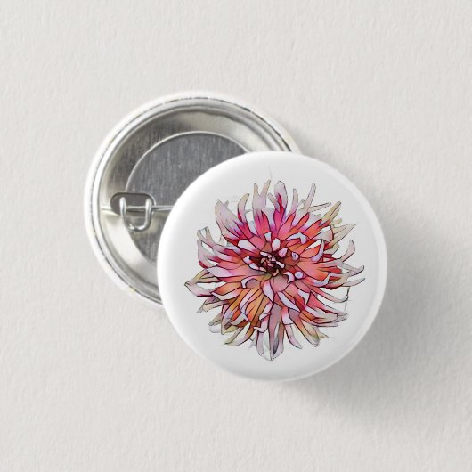 DAHLIA FLOWER BUTTON (Vorne & Hinten)