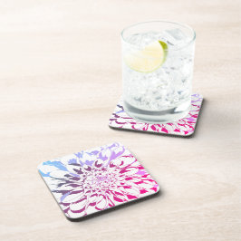 Dahlia flower coaster set getränkeuntersetzer