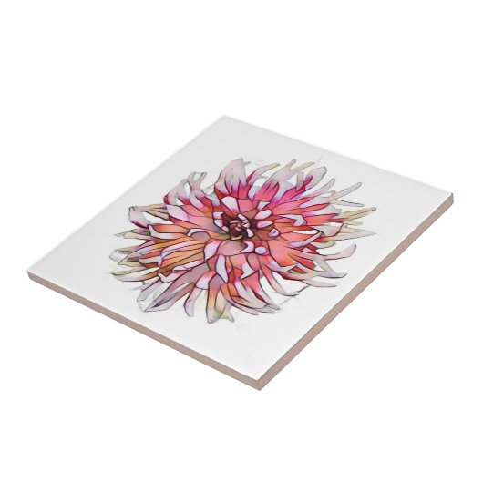 DAHLIA FLOWER FLIESE (Seite)