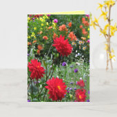 Dahlia Flower Garden Geburtstag Karte (Gelbe Blume)