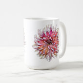 DAHLIA FLOWER KAFFEETASSE (VorderseiteRechts)
