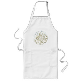 Dahlia flower long apron lange schürze