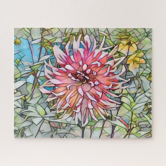 DAHLIA FLOWER PUZZLE (Horizontal)