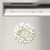 Dahlia flower refrigerator magnet (In Situ (Geschirrspüler))