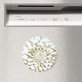 Dahlia flower refrigerator magnet