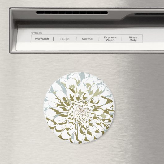 Dahlia flower refrigerator magnet (In Situ (Geschirrspüler))