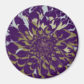 Dahlia flower refrigerator magnet (Vorne)