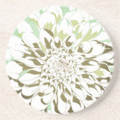 Dahlia flower stone coaster - round getränkeuntersetzer (Vorne)