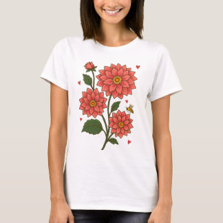 Dahlia Flower T-Shirt