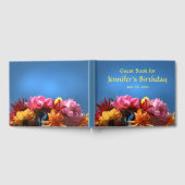 Dahlia Garden Blume Geburtstagsparty Gästebuch (Voll)