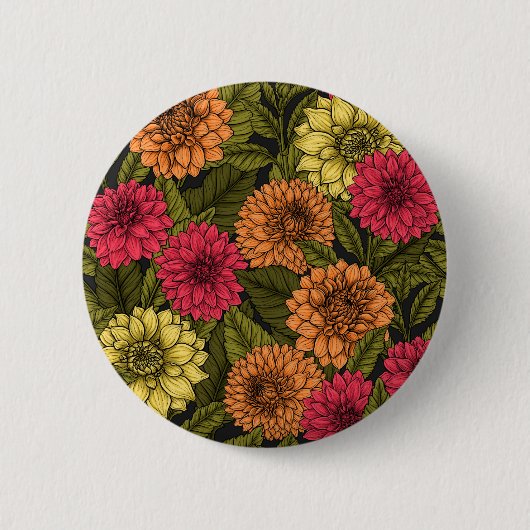 Dahlia Garden Button (Vorderseite)