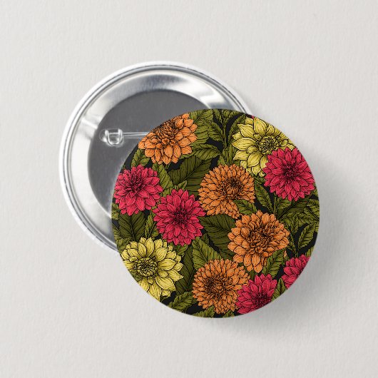Dahlia Garden Button (Vorne & Hinten)