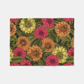 Dahlia Garden Fleecedecke (Vorderseite (Horizontal))