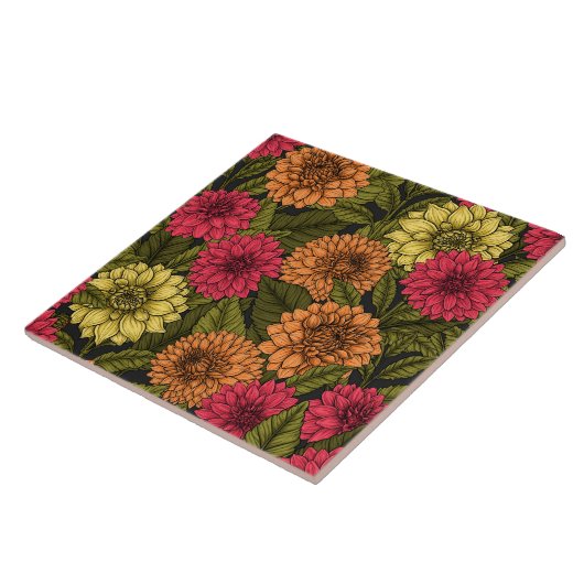 Dahlia garden fliese (Seite)