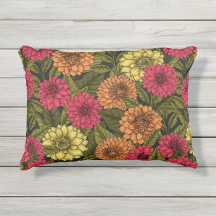 Dahlia Garden Kissen Für Draußen