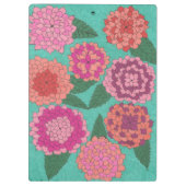 Dahlia Garden Klemmbrett (Rückseite)