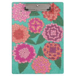 Dahlia Garden Klemmbrett