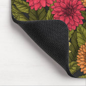 Dahlia Garden Mousepad (Ecke)