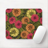 Dahlia Garden Mousepad (Mit Mouse)