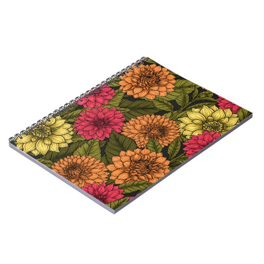 Dahlia Garden Notizblock (Linke Seite)