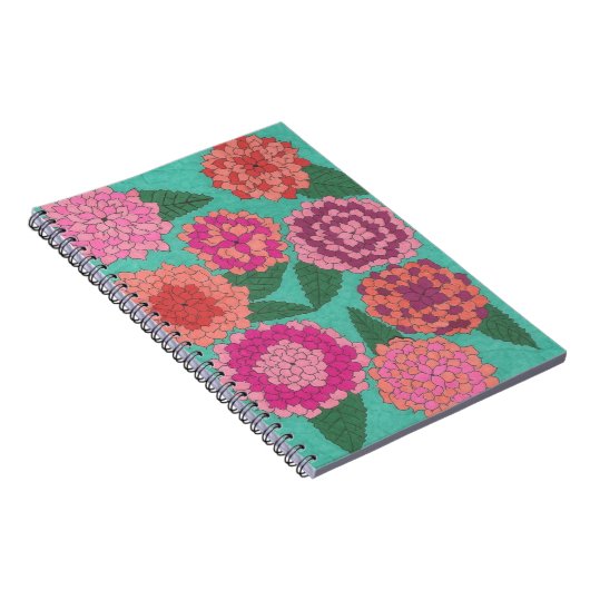 Dahlia Garden Notizblock (Rechte Seite)