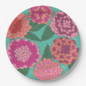 Dahlia Garden Pappteller (Vorderseite)