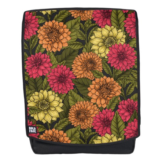 Dahlia Garden Rucksack (Vorderseite)