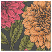 Dahlia Garden Stoff (Nahaufnahme)