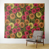 Dahlia Garden Wandteppich (Beispiel (Horizontal))