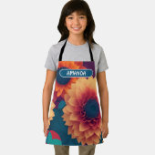 Dahlia Geometric Colorful Personalisiert Pattern Schürze (Insitu)