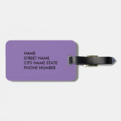 Dahlia Gepäckmarke Gepäckanhänger (Rückseite horizontal)