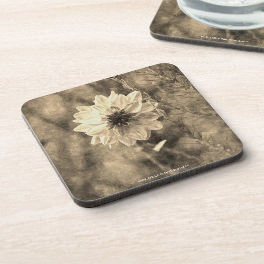 Dahlia Getränkeuntersetzer (Linke Seite)