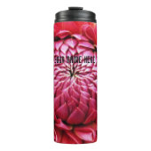 Dahlia Heart Thermal Tumbler Thermosbecher (Vorderseite)