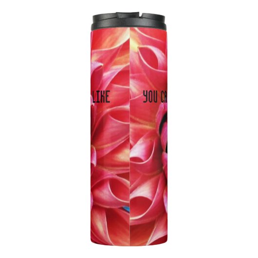 Dahlia Heart Thermal Tumbler Thermosbecher (Rückseite)