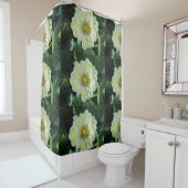 Dahlia Hellgelbe Blume Duschvorhang (Beispiel)