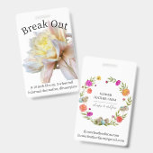 Dahlia-ID-Abzeichen ausbrechen Ausweis (Vorder- & Rückseite)