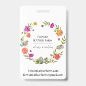 Dahlia-ID-Abzeichen ausbrechen Ausweis (Rückseite)