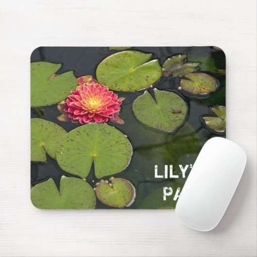 Dahlia im Teich Mousepad (Mit Mouse)
