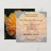 Dahlia-Jahrestag Einladung (Vorne/Hinten)