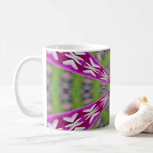 Dahlia Kaliediscope Kaffeetasse (Mit Donut)
